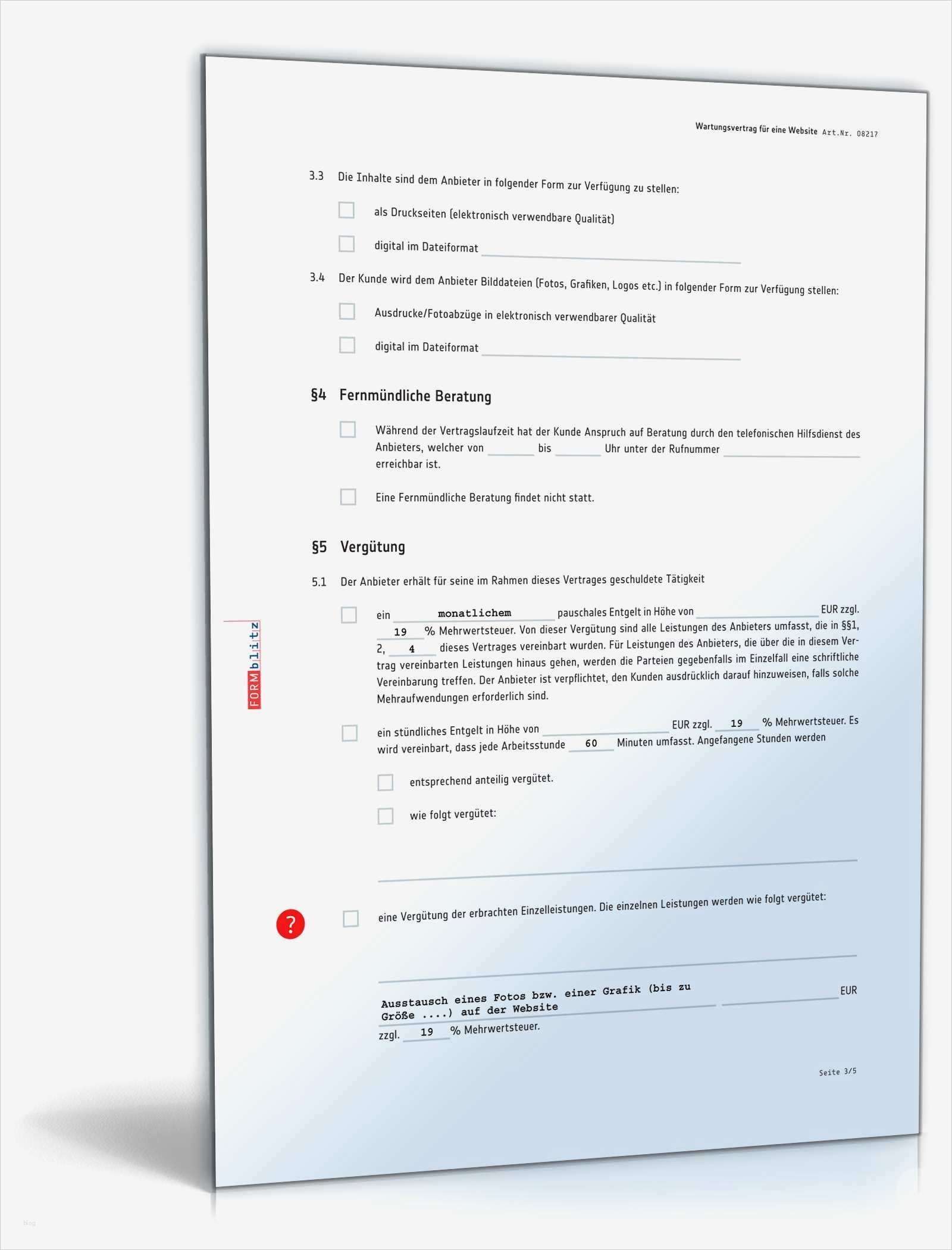 Wartungsvertrag Vorlage Erstaunlich Website Wartungsvertrag Rechtssicheres Muster Zum Download