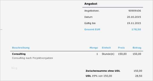 Webdesign Angebot Vorlage Best Of Basics „ein Angebot Erstellen“ – Das Gehört In Ein Angebot