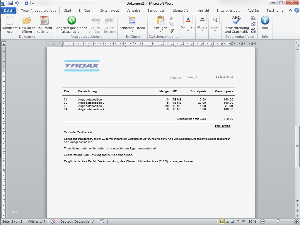 Webdesign Angebot Vorlage Süß Eworks Referenz