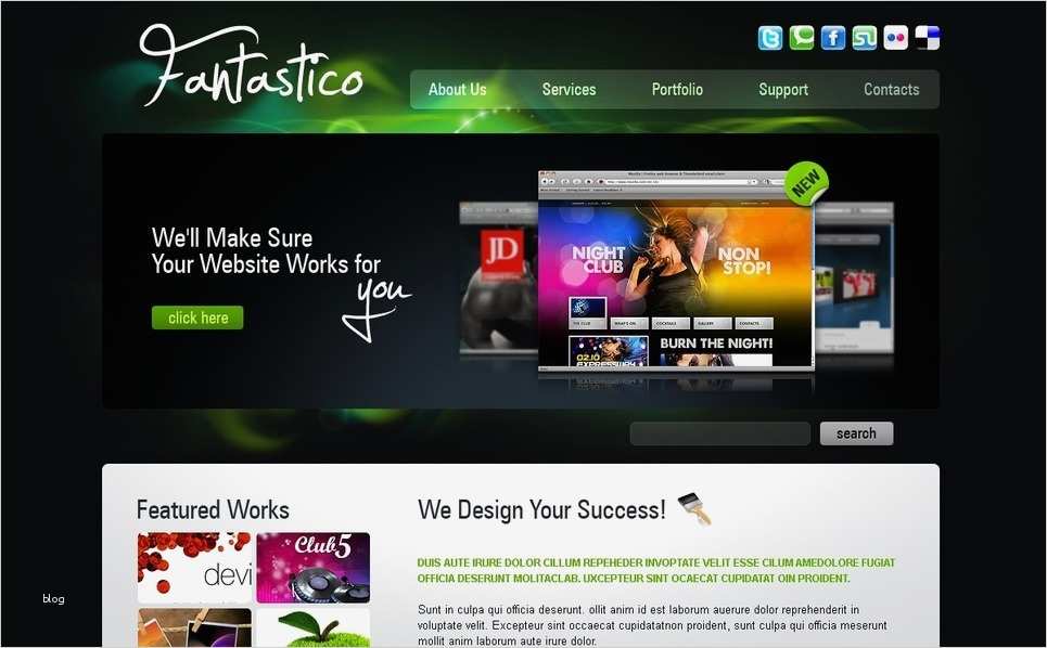 Website Design Vorlagen Cool Website Vorlage Für Web Design