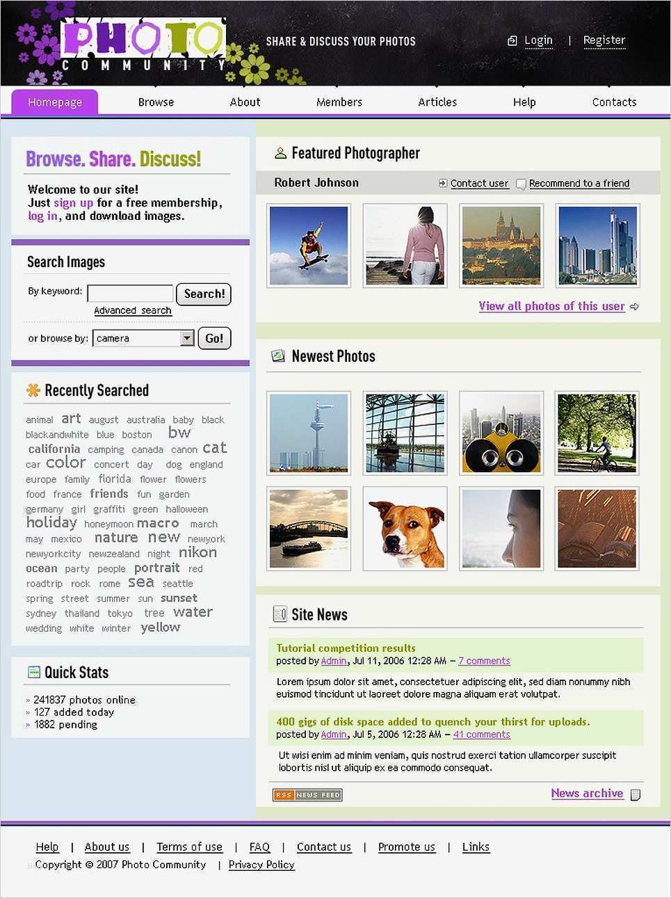 Website HTML Vorlage Cool Website Vorlage Für Fotografie