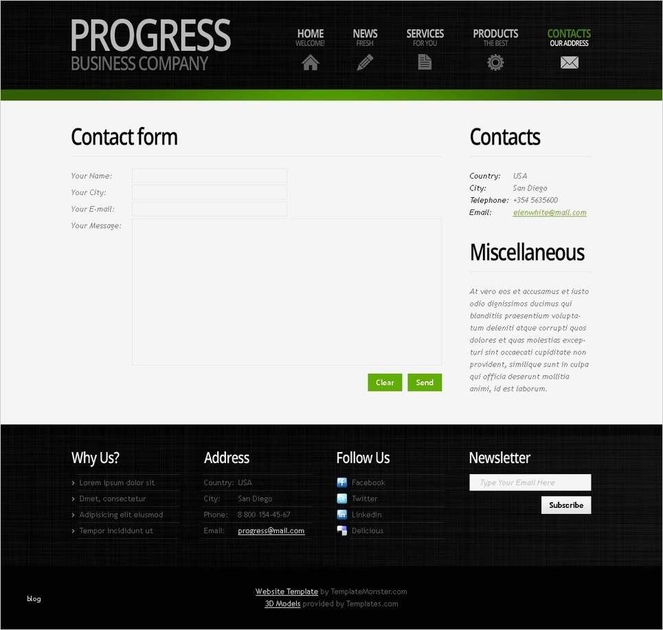 Website HTML Vorlage Schön Website Vorlage Für Business Services