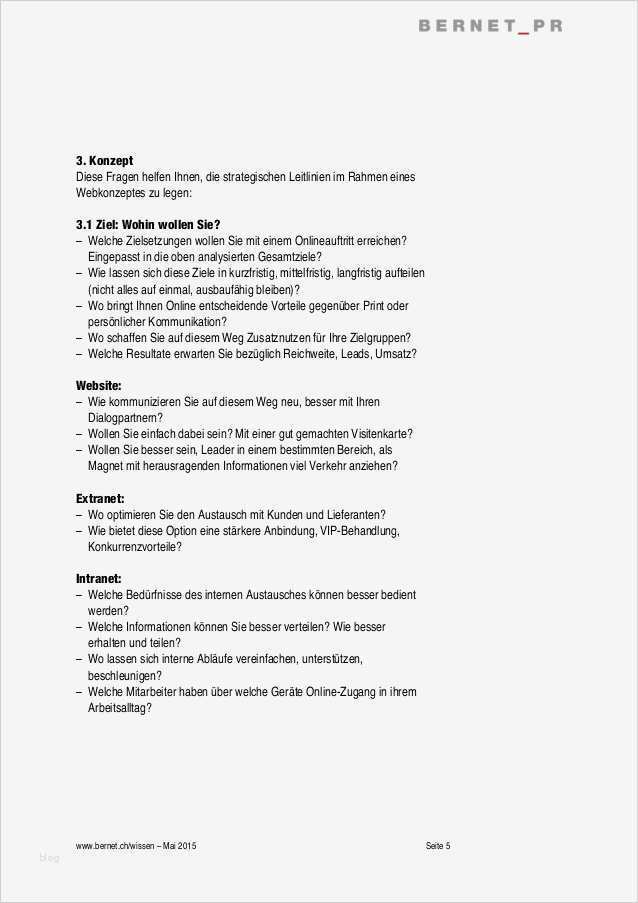 Website Konzept Vorlage Elegant Checkliste Webprojekte