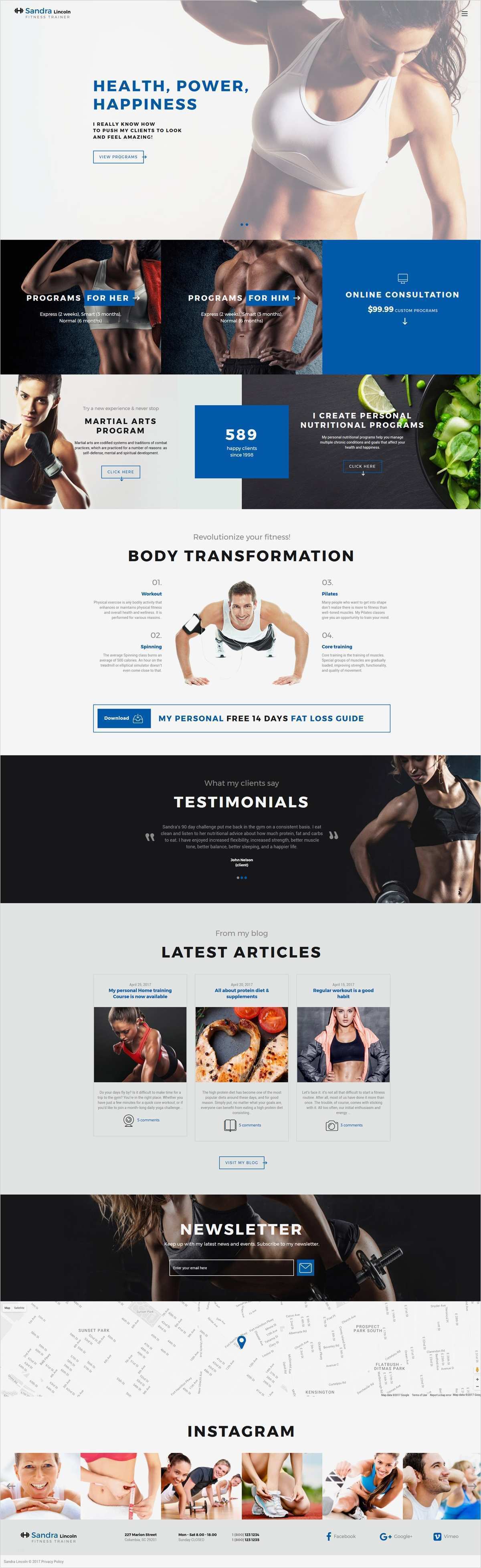Website Vorlage Elegant Website Vorlage Für Fitness