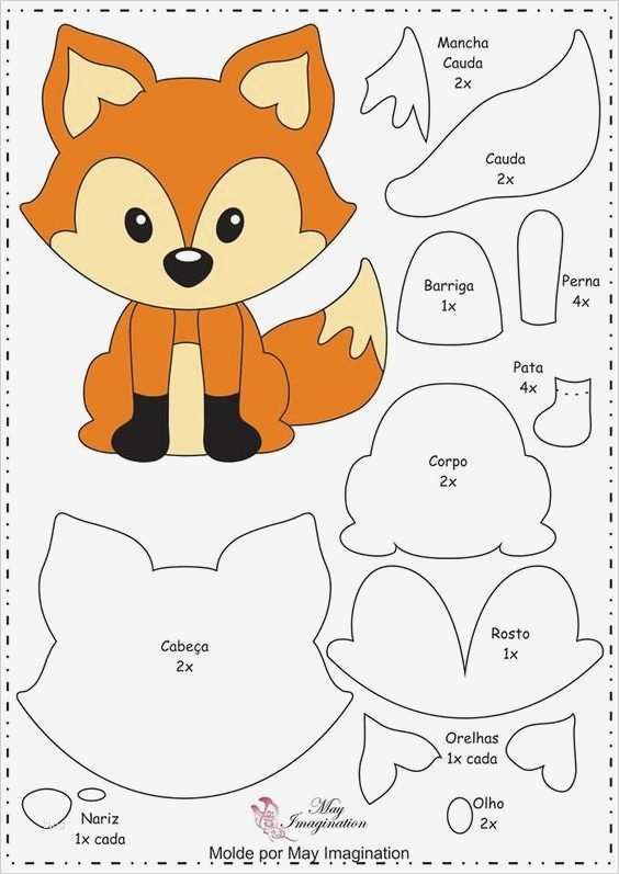 Weihnachts Bastel Vorlagen Kostenlos Gut Fuchs Vorlage Diy Trends Nähen Pinterest