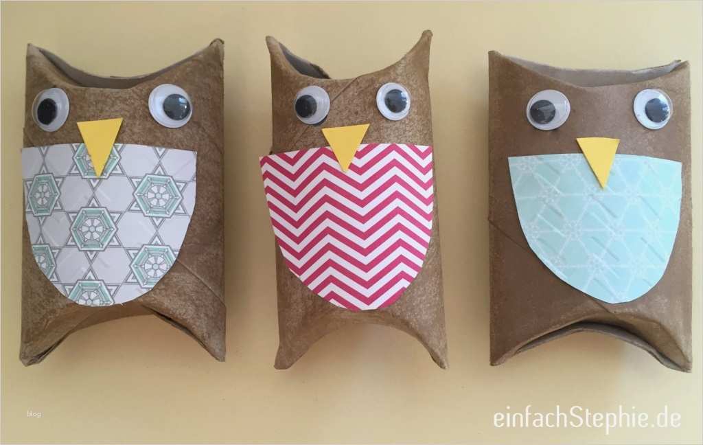 Weihnachtsbasteln Mit Kindern Vorlagen Neu Basteln Mit Kindern Eulen Aus Klopapierrollen ⋆ Einfach
