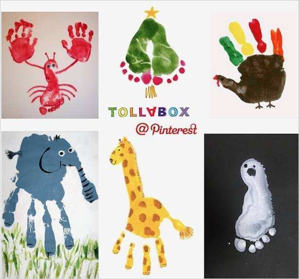 Weihnachtsbasteln Vorlagen Neu Malen Mit Hand Und Fuß Handabrücke Fussabdrücke