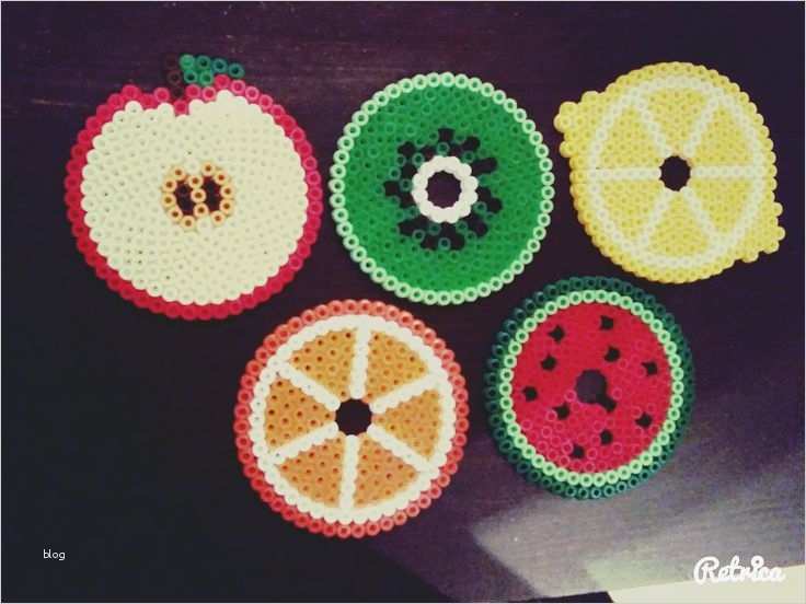 Weihnachtsbasteln Vorlagen Wunderbar Obst & Früchte Untersetzer Aus Bügelperlen Apfel Kiwi