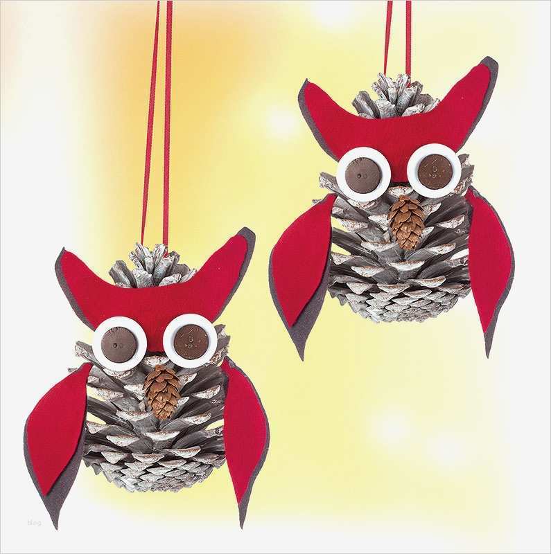 Weihnachtsdeko Basteln Vorlagen Kostenlos Neu Kostenlose Anleitung Zapfeneulen Basteln