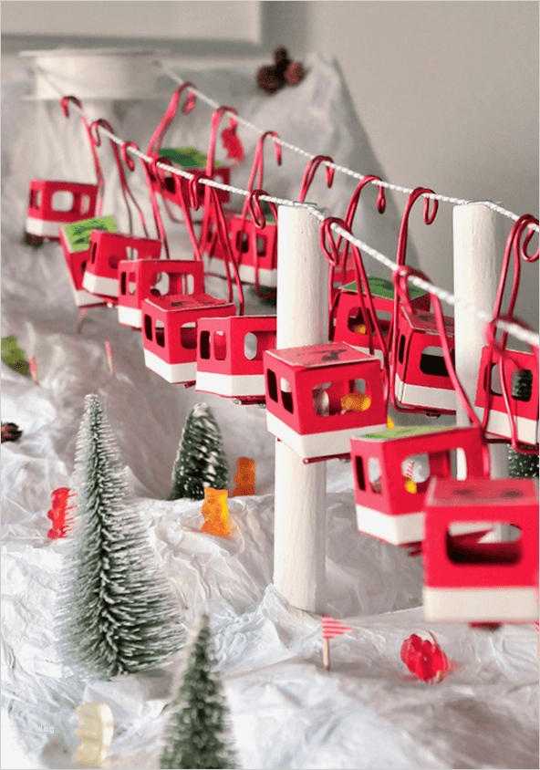 Weihnachtsdorf Basteln Vorlagen Luxus Seilbahn Wertmarken Adventskalender Handmade Kultur