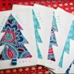 Weihnachtskarte Vorlage Luxus Diy Weihnachtskarte Mit Stoff