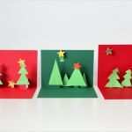 Weihnachtskarten Basteln Mit Kindern Vorlagen Neu Selbstgemachte Weihnachtskarten In 3d