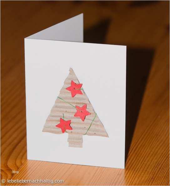 Weihnachtskarten Selber Basteln Vorlagen Kostenlos Genial Ganz Einfach Weihnachtskarten Aus Altpapier Selber Machen