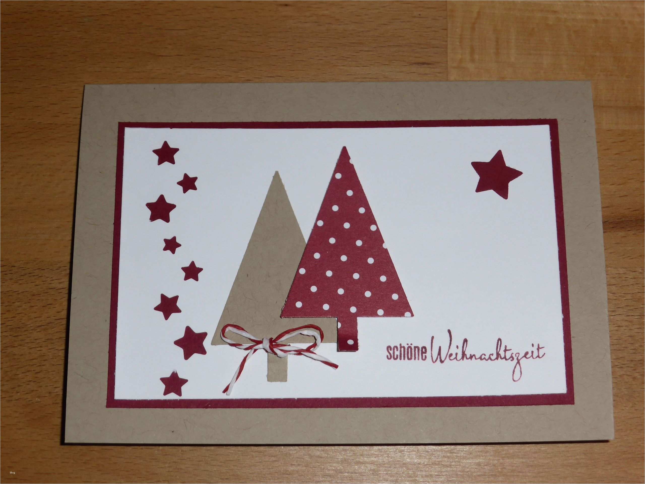 Weihnachtskarten Selbst Basteln Vorlage Angenehm Weihnachtskarte Selbst Gemacht Tannenbäume