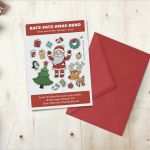 Weihnachtskarten Selbst Gestalten Vorlagen Hübsch Drucke Selbst originelle Weihnachtskarte Kostenlos
