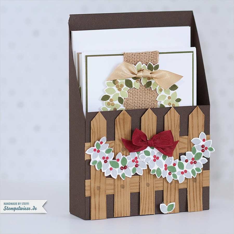 52 Genial Weihnachtskarten Sticken Vorlagen Modelle 2 Weihnachtskarten im Set verpackt • Stempelwiese