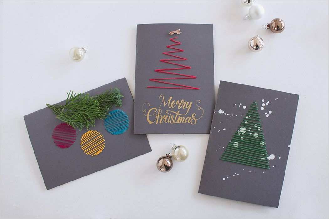 Weihnachtskarten Sticken Vorlagen Hübsch Karten Besticken – Weihnachtskarten Selber Machen
