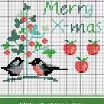 Weihnachtskarten Sticken Vorlagen Inspiration Weihnachtsgrüße Mit Vögelchen & Äpfeln Sticken Sticken