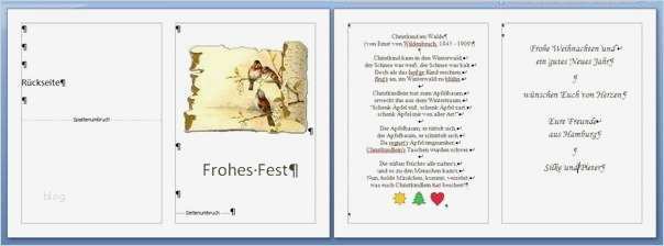 Weihnachtskarten Vorlagen Word Elegant Grußkarten Oder Einladungen In Word 2007 2010