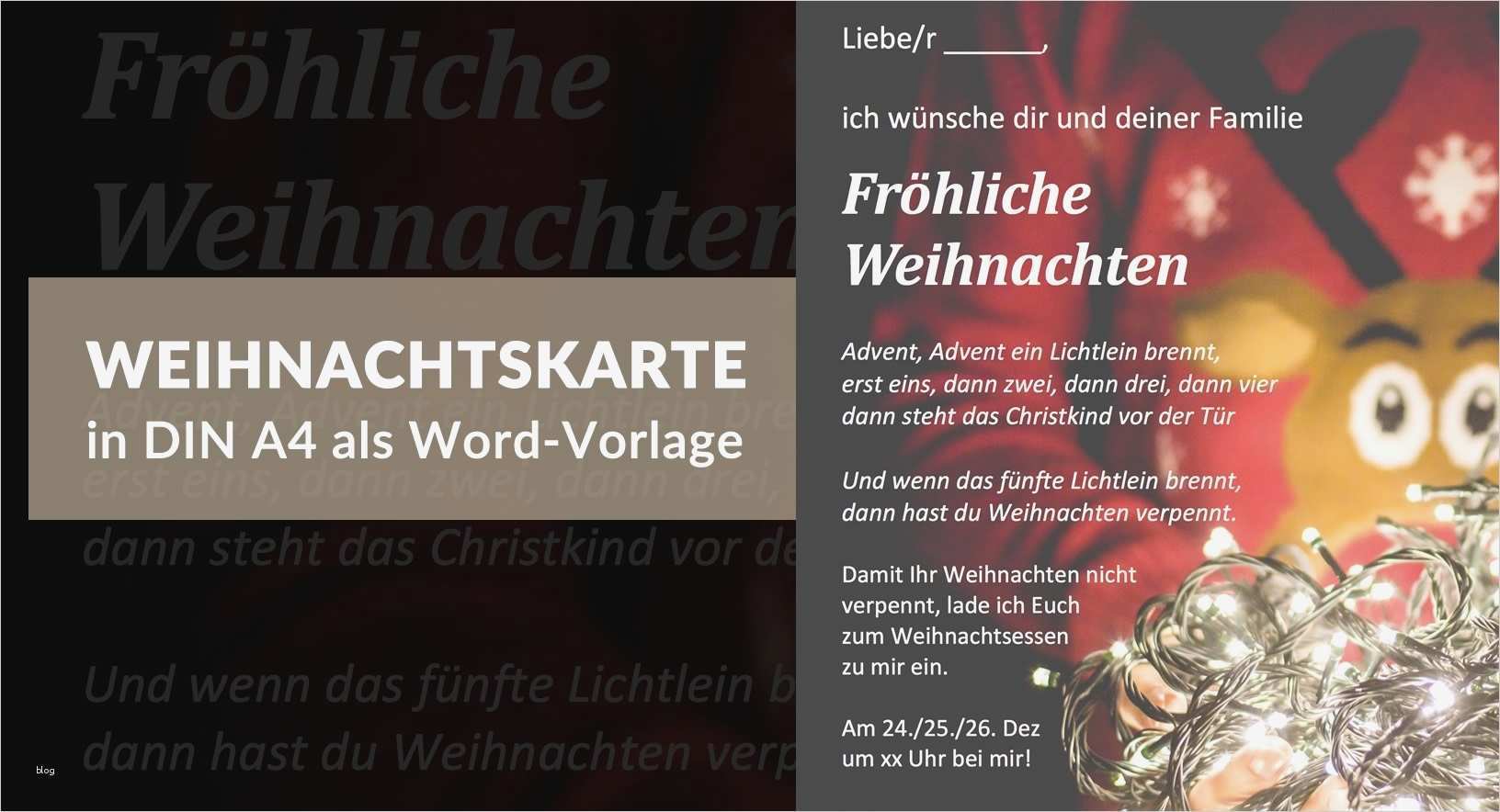 Weihnachtskarten Vorlagen Word Süß Weihnachtskarte Als Kostenlose Word Vorlage Zum Download