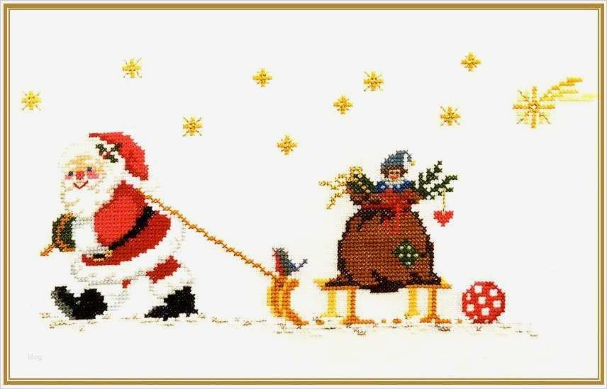 Weihnachtsmann Vorlage Genial Weihnachtsmann Mit Schlitten Stickpackung Kreuzstich