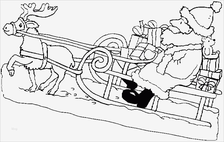 Weihnachtsmann Vorlage Gut Der Weihnachtsmann Mit Rentier Ausmalbild & Malvorlage