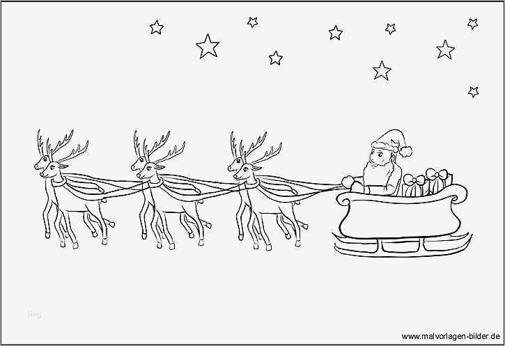 Weihnachtsmann Vorlage Zum Ausdrucken Einzigartig Ausmalbild Mit Dem Weihnachtsmann Und Seinem Rentierschlitten