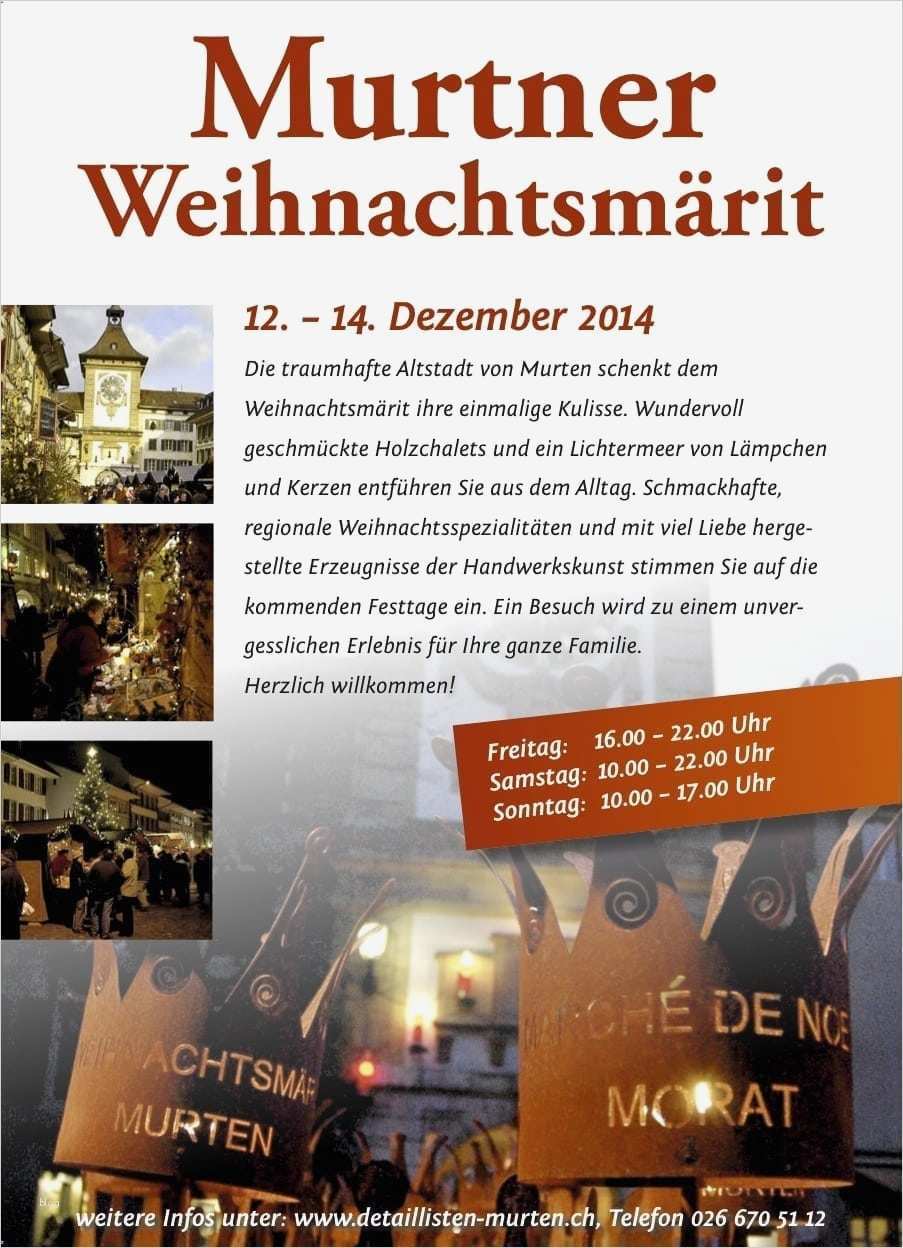 Weihnachtsmarkt Flyer Vorlage Best Of Murtener Weihnachstmarkt 12 14 Dezember 2014 ‹ Chesery