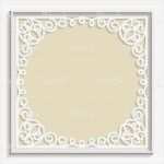 Weiße Spediteurbescheinigung Vorlage Erstaunlich 3d Vektor Basrelief Frame Vintage Muster Festliche Muster