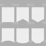 Weiße Spediteurbescheinigung Vorlage Erstaunlich Weiße Wimpel Vorlage Set Wand Hängen Vektorillustration