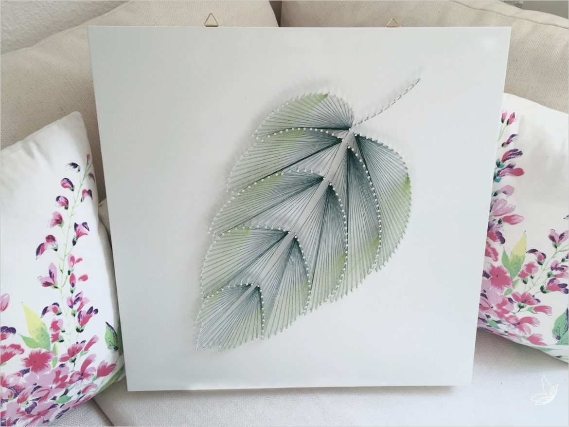 Weiße Spediteurbescheinigung Vorlage Gut Diy Fadenbild "blatt" Aus Nägeln