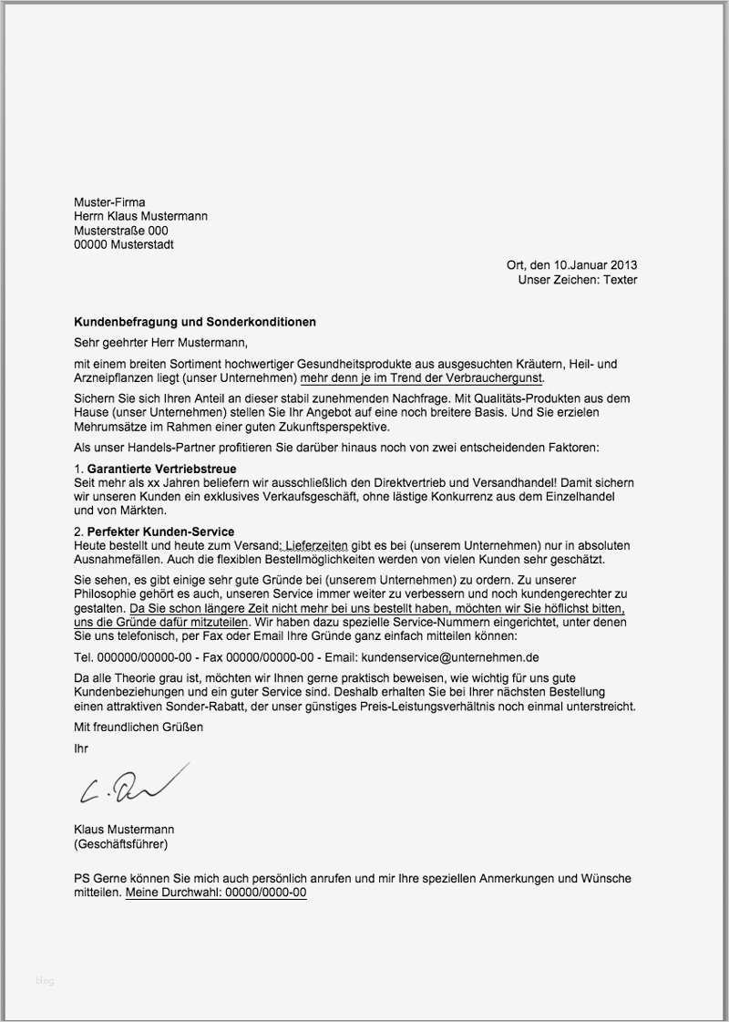 Werbebrief Vorlage Neukundengewinnung Fabelhaft Verkäufe Steigern Kundenanschreiben Vom Texter