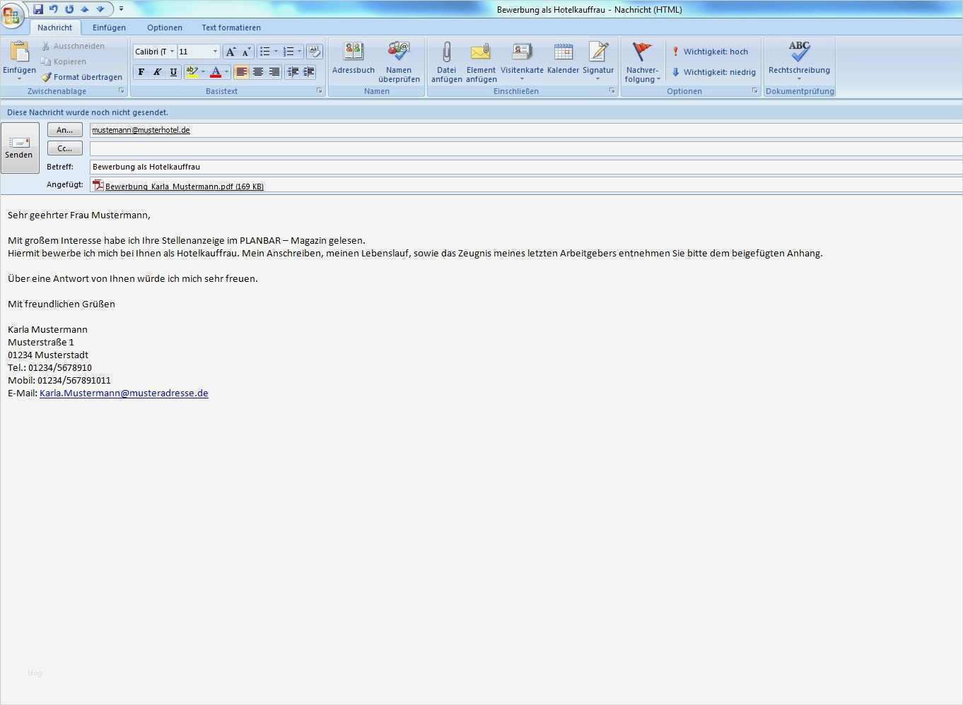 Werbebrief Vorlage Neukundengewinnung Schön Beste E Mail F R Den Lebenslauf Senden Galerie Ideen