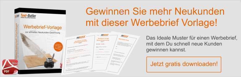 Werbebrief Vorlage Neukundengewinnung Schön Werbebrief Muster Kostenlos Zum sofort Download