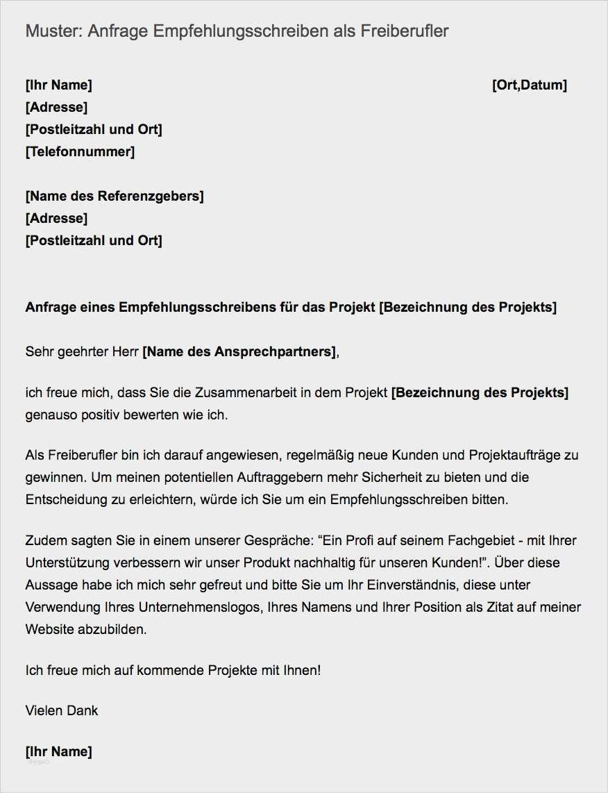 Werbegeschenke Anfrage Schreiben Vorlage Angenehm Ausgezeichnet Beispiel Referenzschreiben Galerie Bilder
