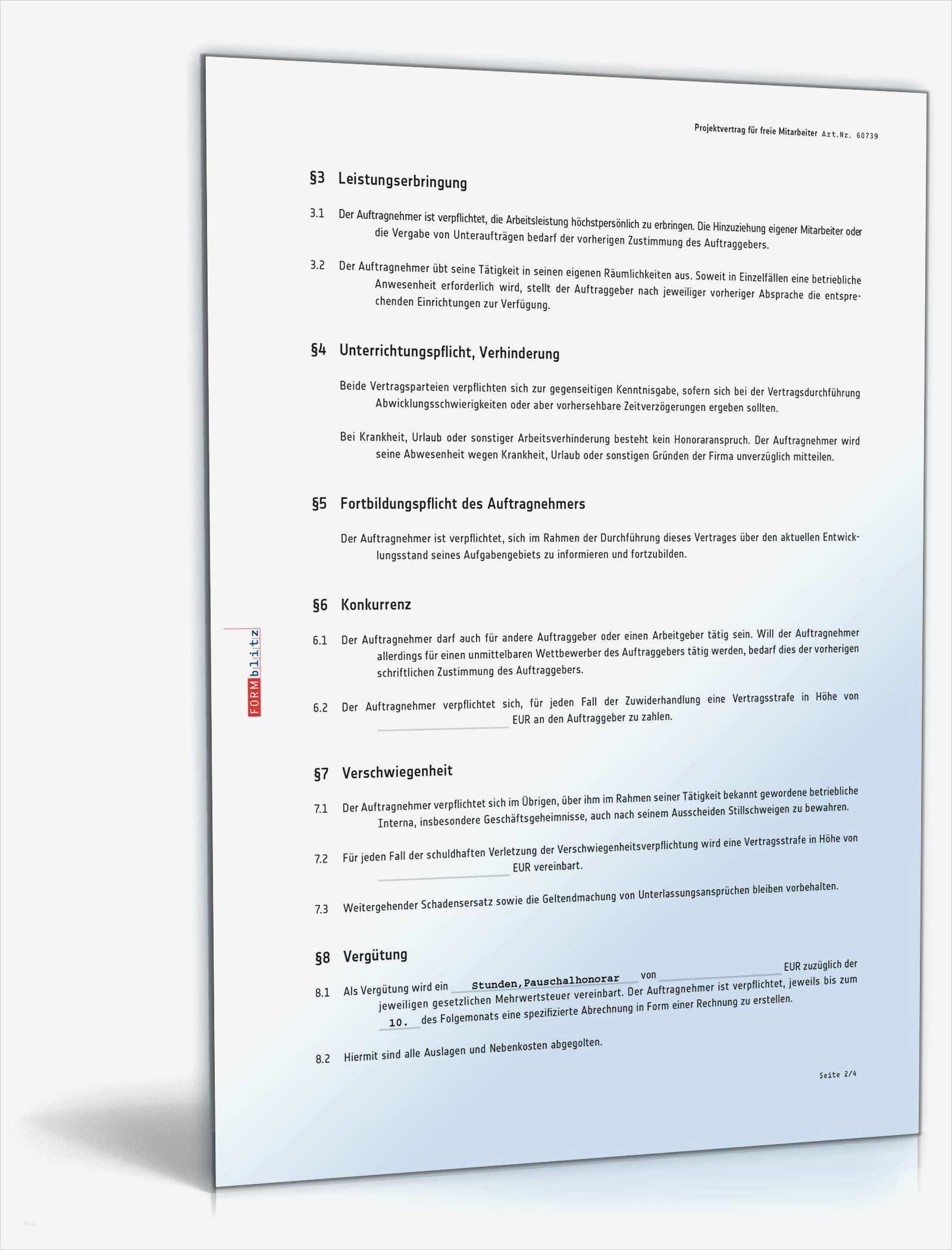 Werkvertrag Vorlage Angenehm Werkvertrag Für Ein Projekt Rechtssicheres Muster En