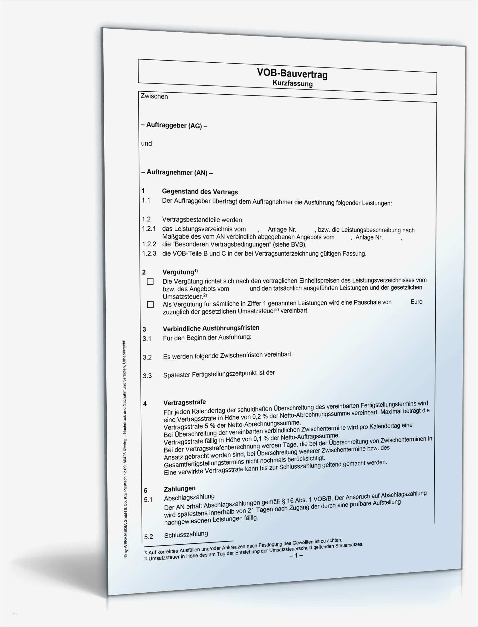 Werkvertrag Vorlage Bewundernswert Beliebte Downloads • Bau & Immobilien Dokumente & Vorlagen