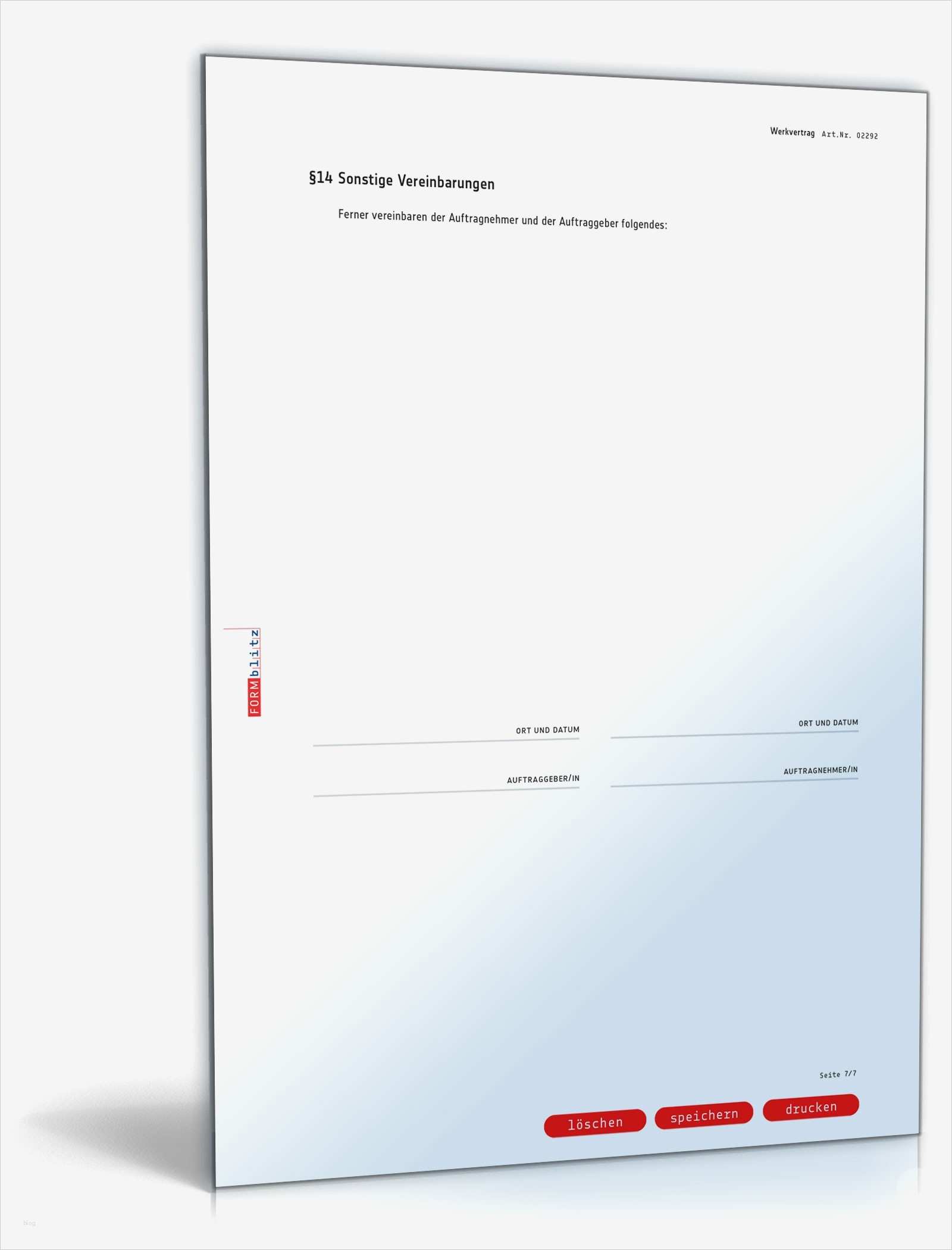Werkvertrag Vorlage Wunderbar Werkvertrag Nach Bgb Rechtssicheres Muster Zum Download