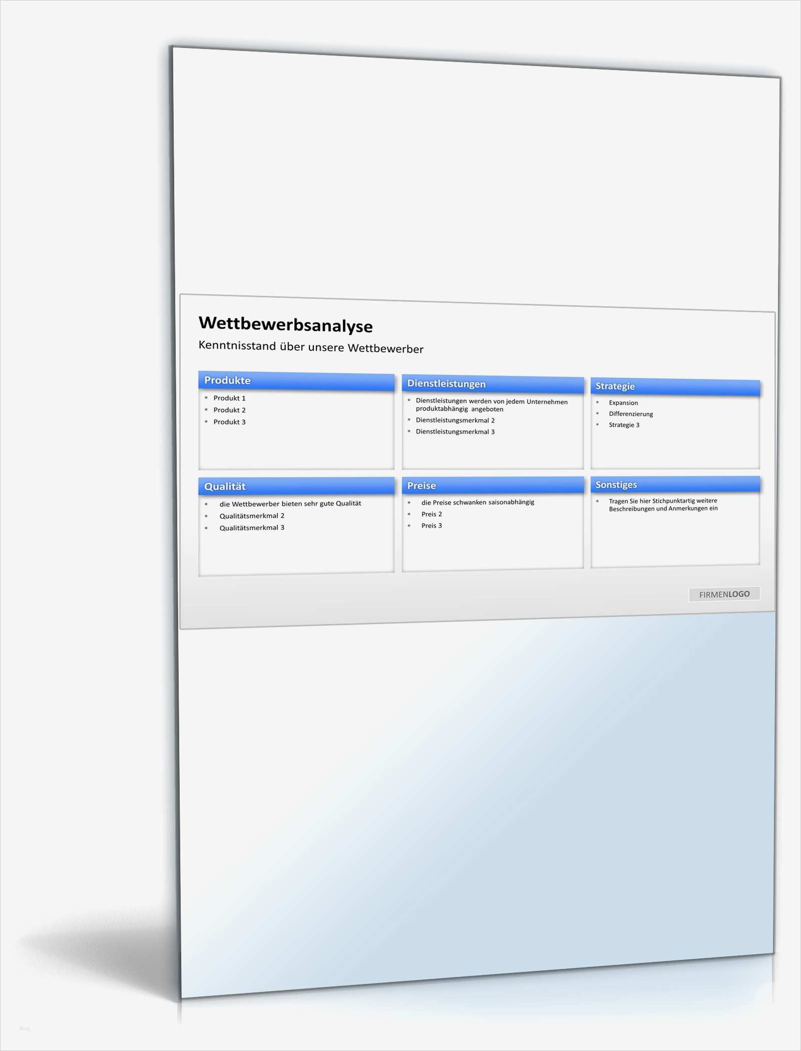 Wettbewerbsanalyse Vorlage Bewundernswert Berühmt Wettbewerbsanalyse Vorlagen Zeitgenössisch