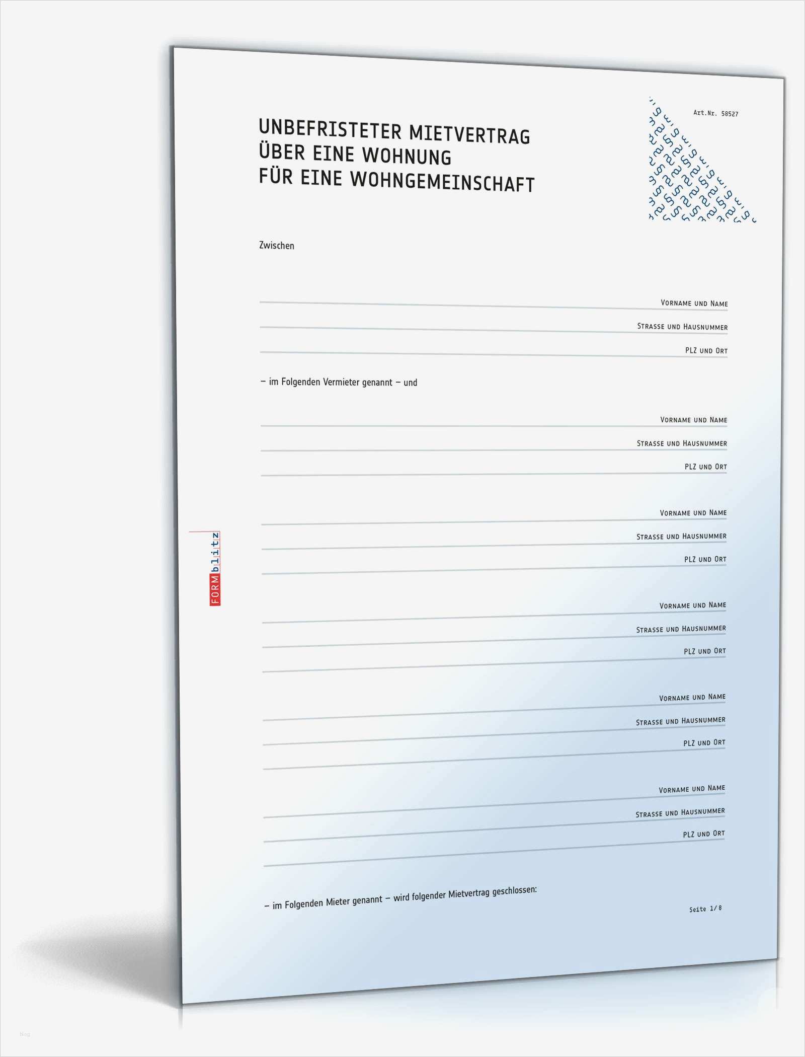 Wg Mietvertrag Vorlage Beste Wg Mietvertrag Muster Vorlage Zum Download