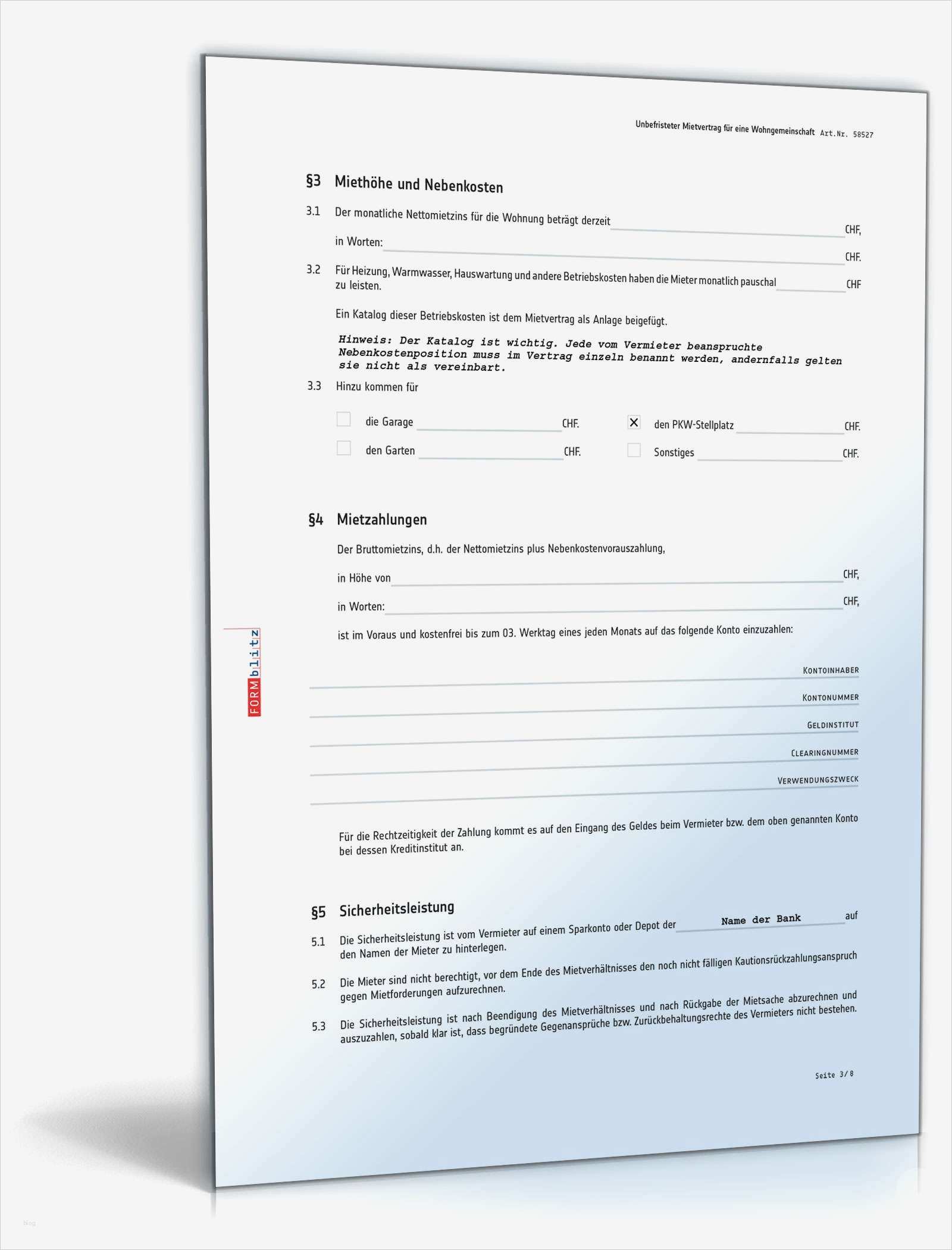 Wg Mietvertrag Vorlage Gut Wg Mietvertrag Muster Vorlage Zum Download