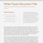 White Paper Vorlage Angenehm White Paper Template