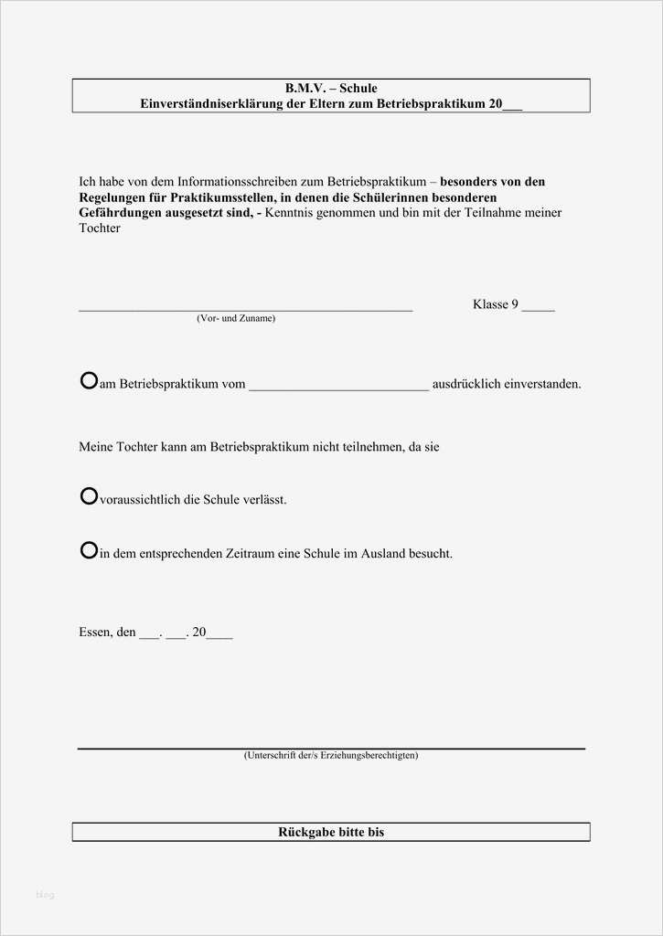 Tolle Einverständniserklärung Vorlage Beratung Bilder