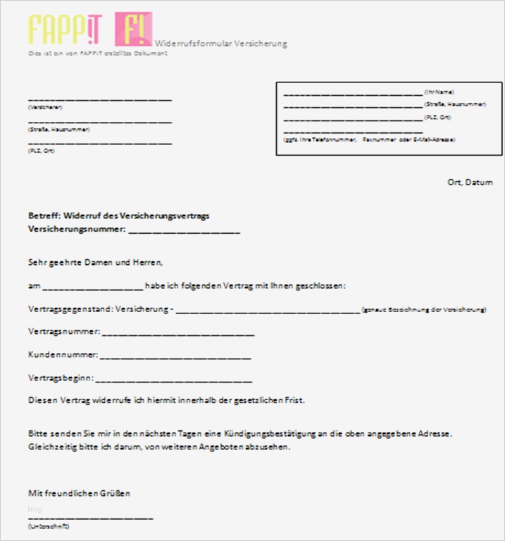 Widerruf Vorlage Versicherung Elegant Vorlage Widerrufsformular Fappit Index Und Beschwerden