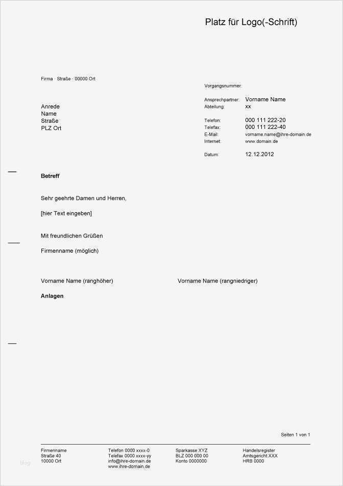 Widerrufsformular Vorlage Gut Brief Nach Din 5008 normbrief Briefvorlagen Serienbrief