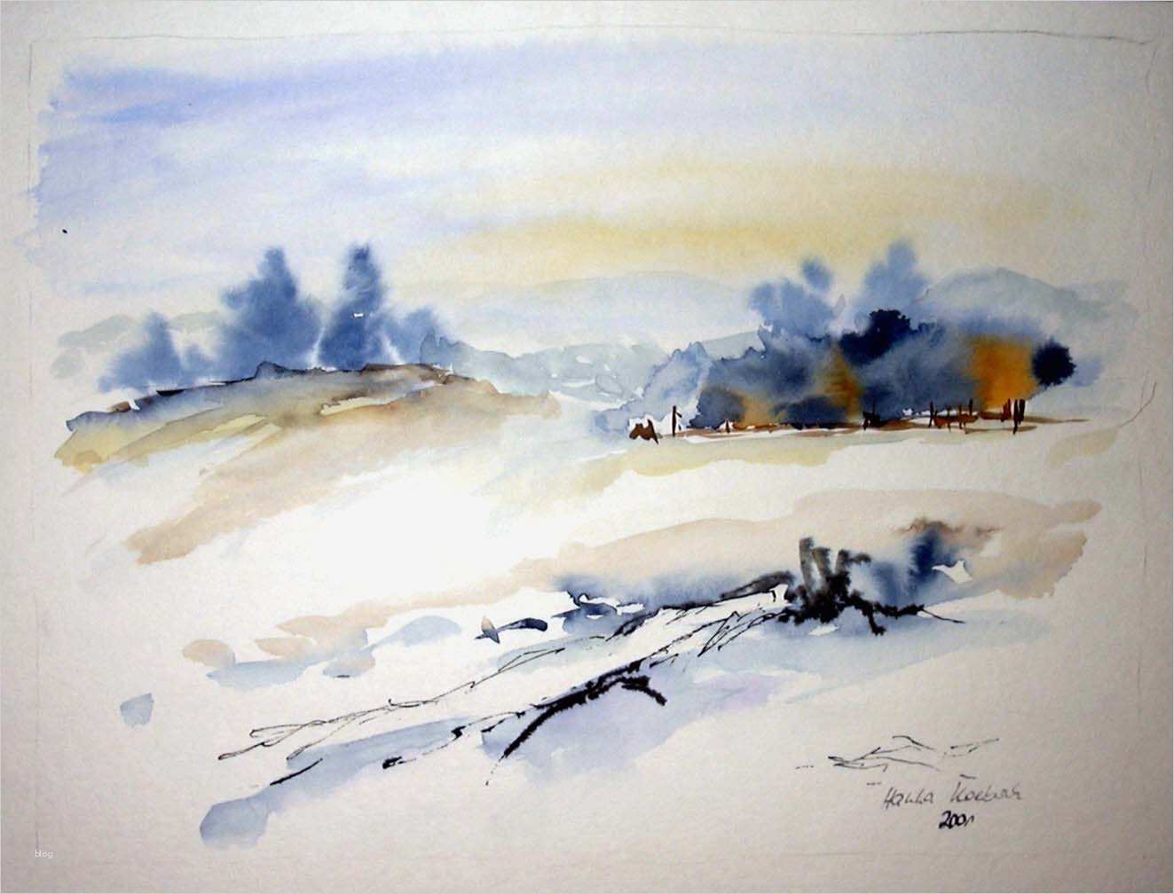 Winterlandschaft Vorlagen Cool Winteraquarelle