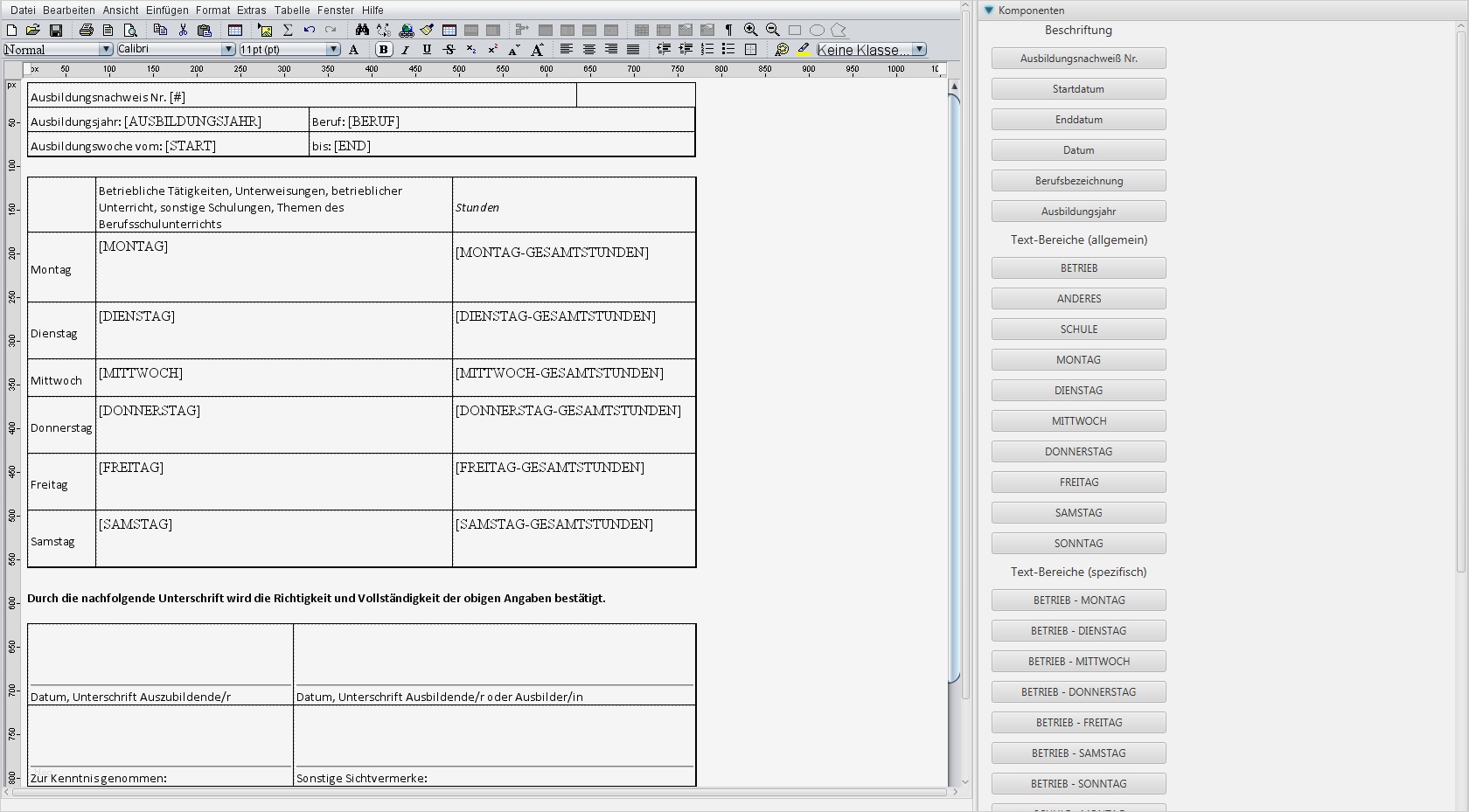Wochenbericht Vorlage Cool Wochenbericht