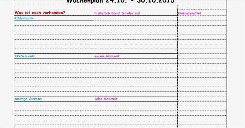 Wochenplan Essen Vorlage Großartig Wochen Essensplan Single
