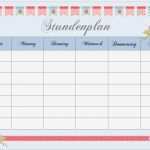 Wochenplan Grundschule Vorlage Elegant Wochenplan Vorlage Grundschule Takvim Kalender Hd