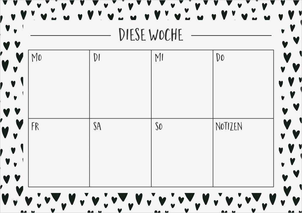 Wochenplan Kind Vorlage Best Of Wochenplan to Do Liste & Notizenliste Freebie